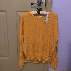 Yellow Hollister sweater